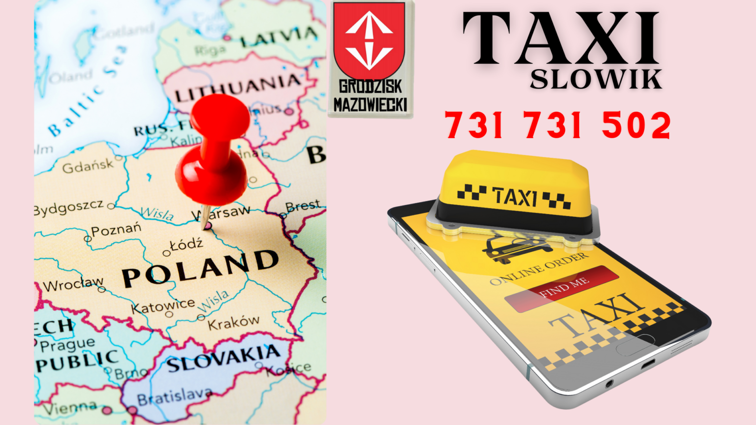 reklama taxi grodzisk